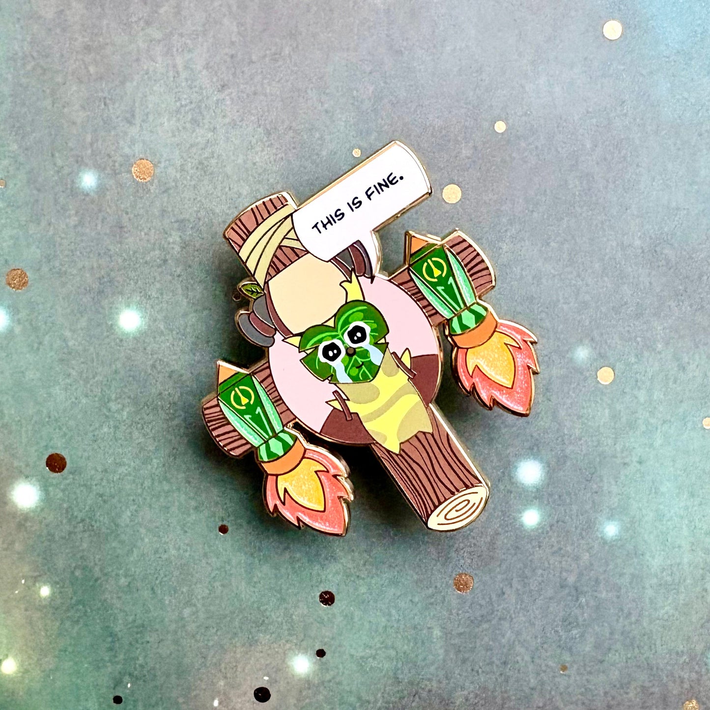 September 2025 Korok on a Cross Enamel Pin