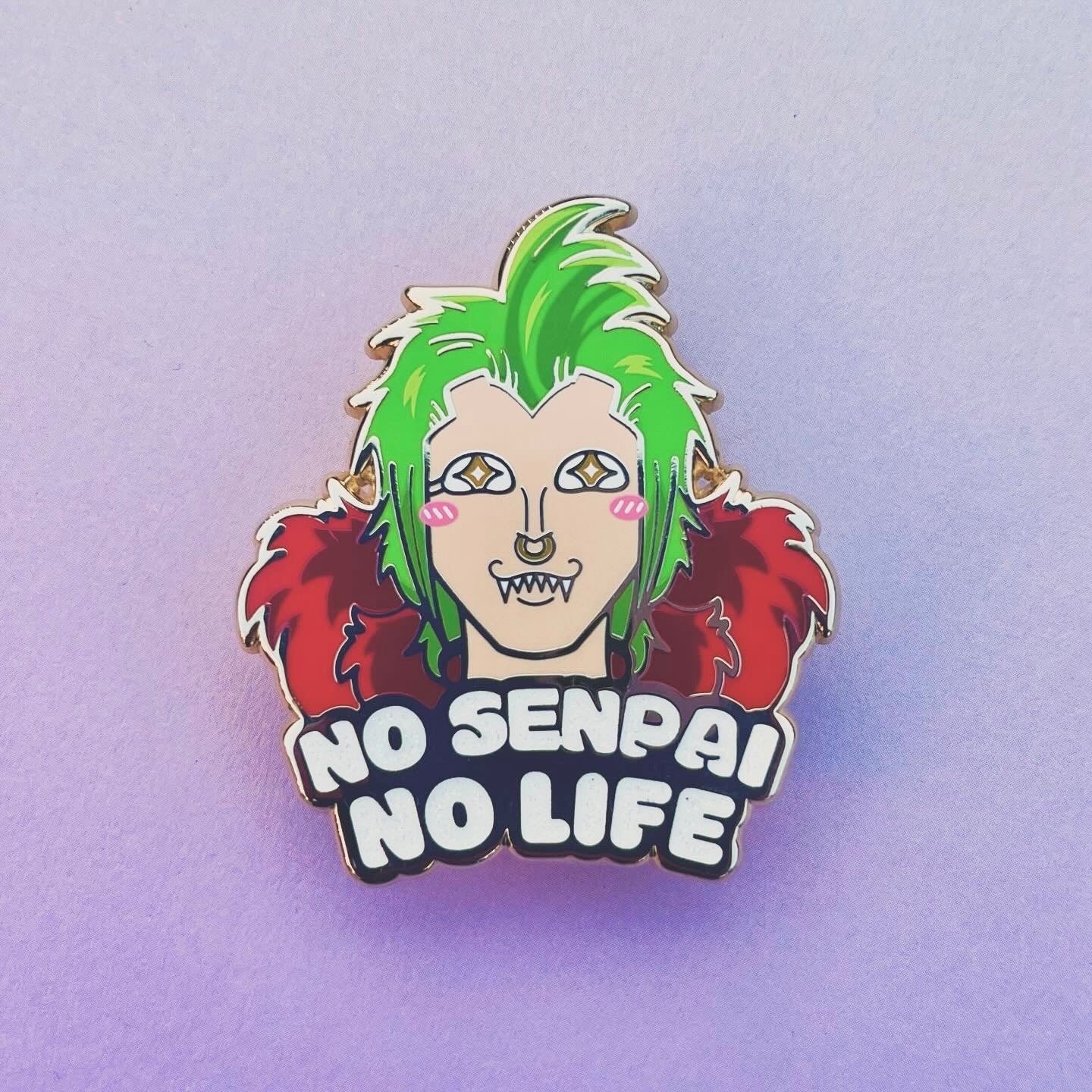 August 2024 No Senpai No Life Enamel Pin