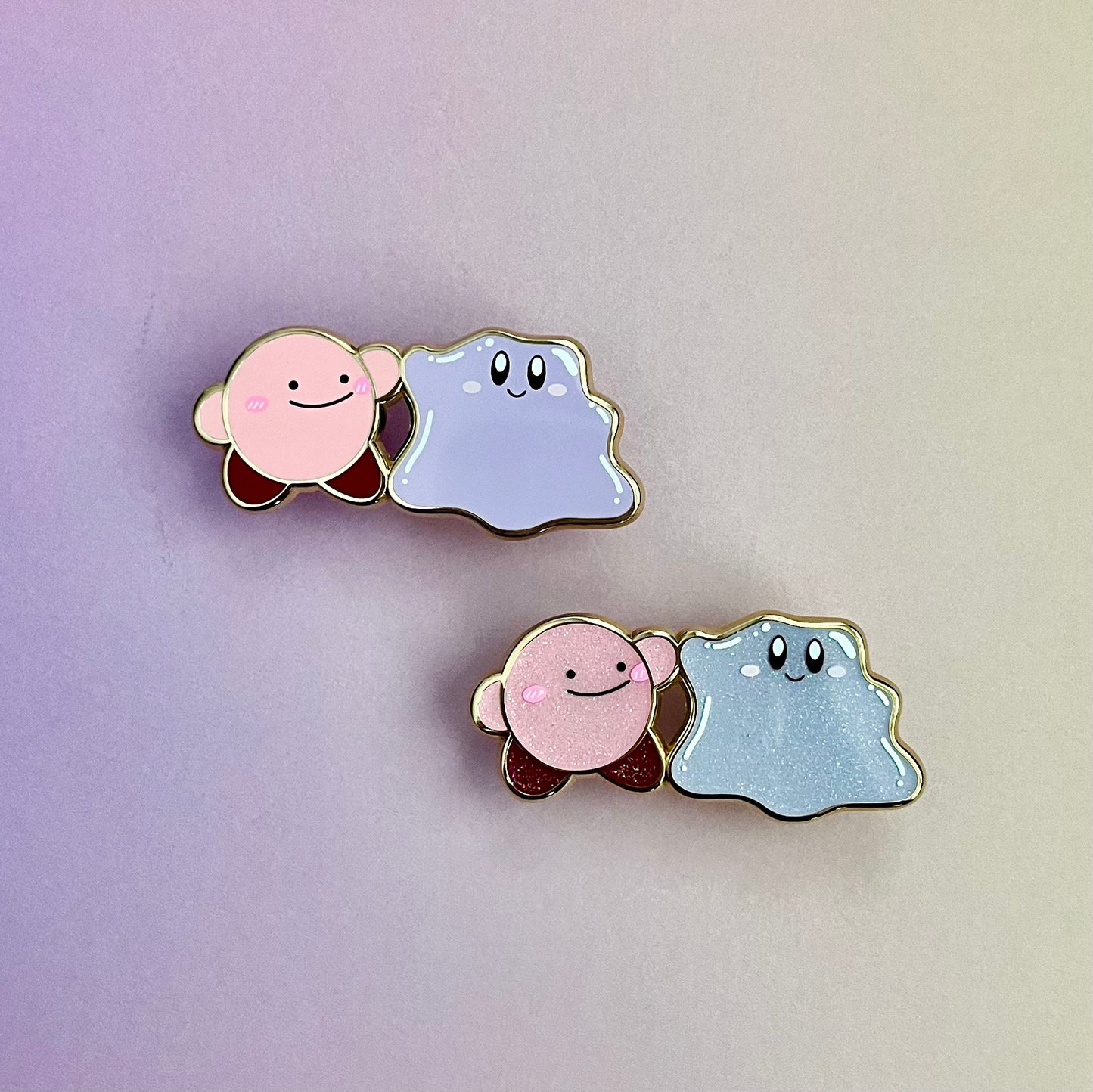 no thoughts club Poyo and Blob Enamel Pin