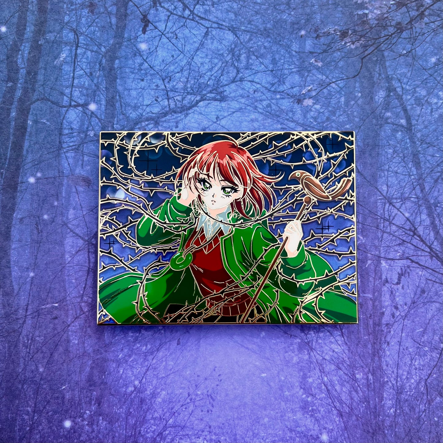 Gloomy's Chise Panel Hard Enamel Pin