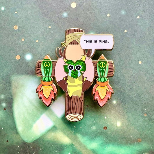 September 2025 Korok on a Cross Enamel Pin