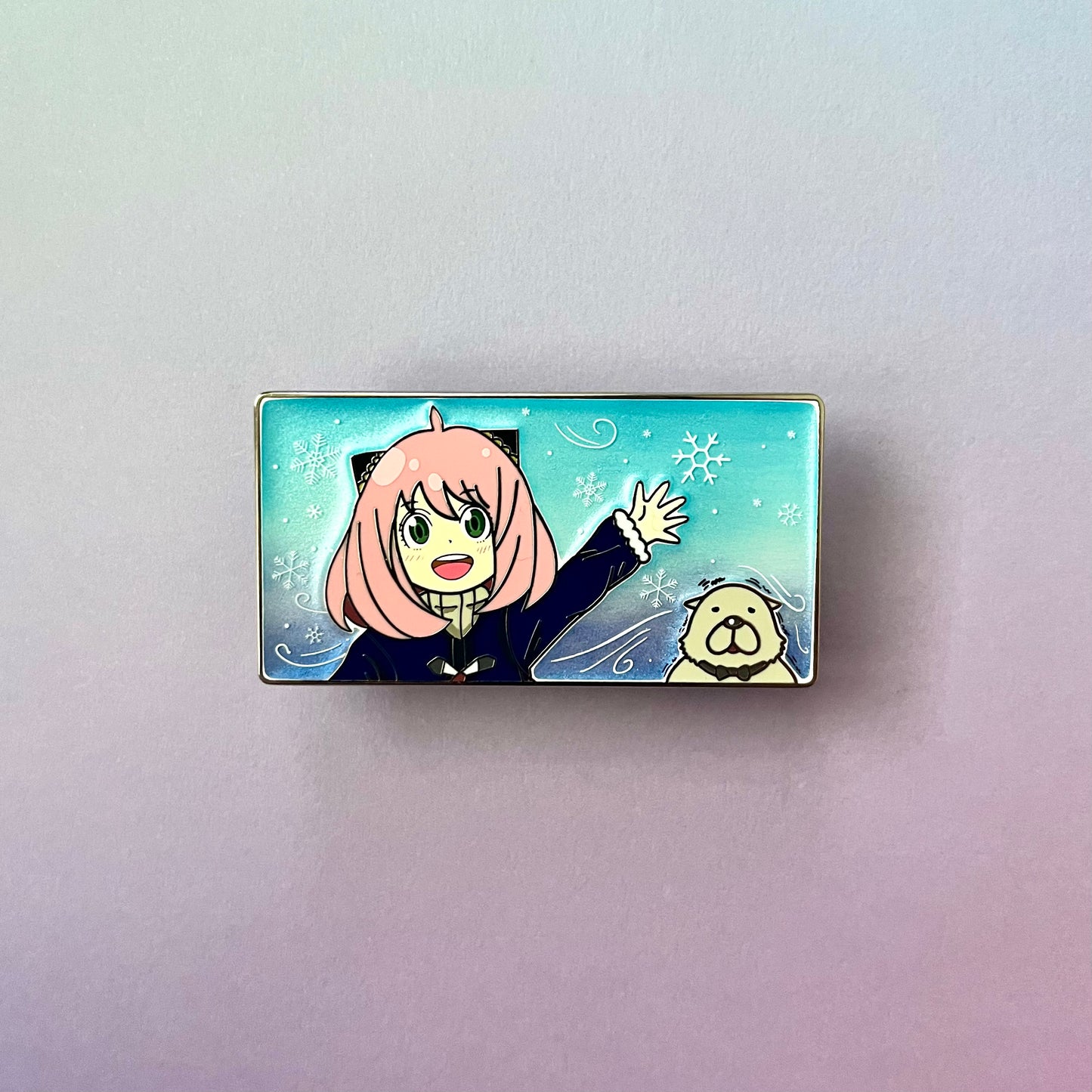 Cute Telepath Winter Vibes Enamel Pin